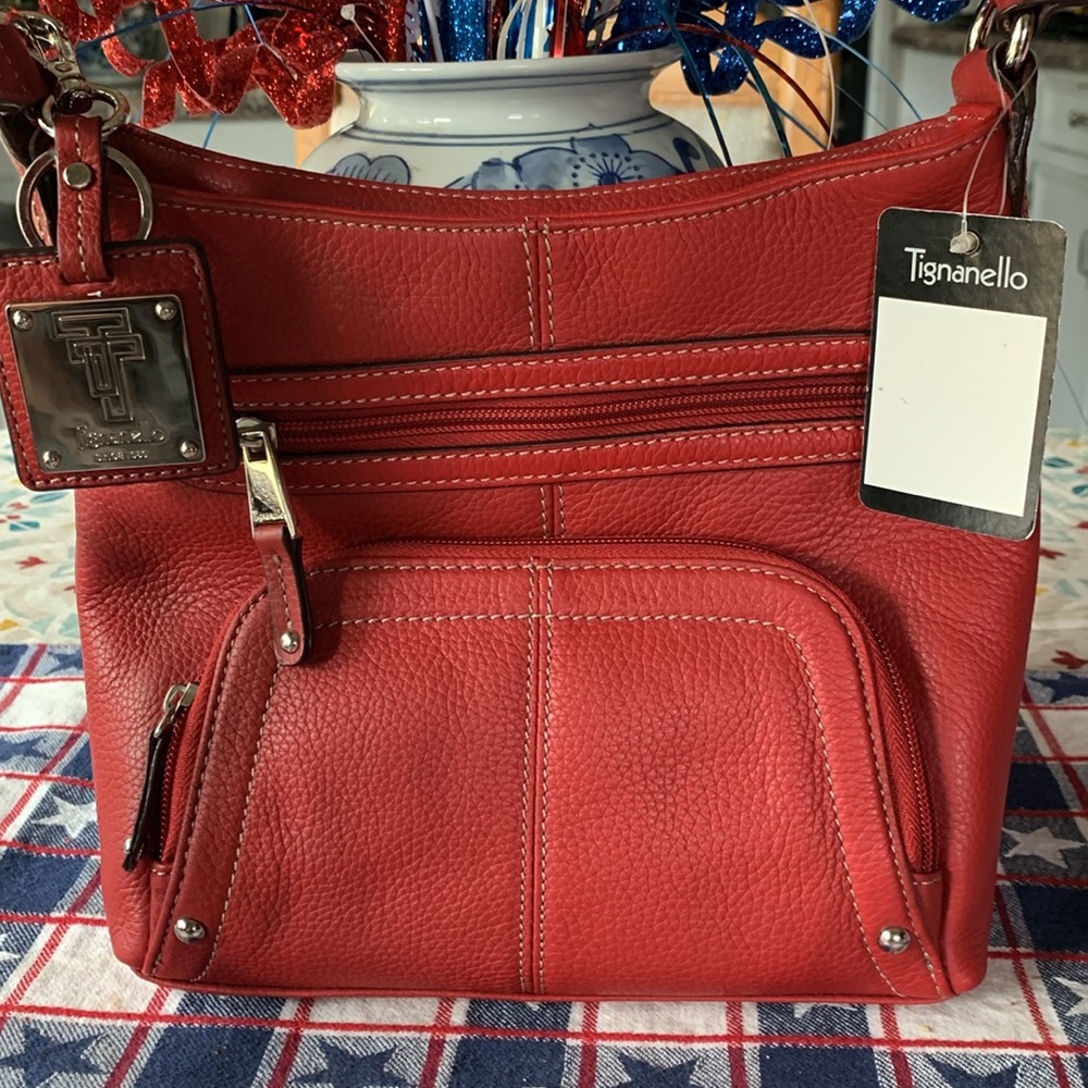 Tignanello Leather Crossbody Bag NWT - Picture 2 of 14